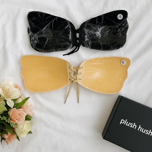 Invisible Push-Up Butterfly Bra – Strapless & Backless Adhesive Bra