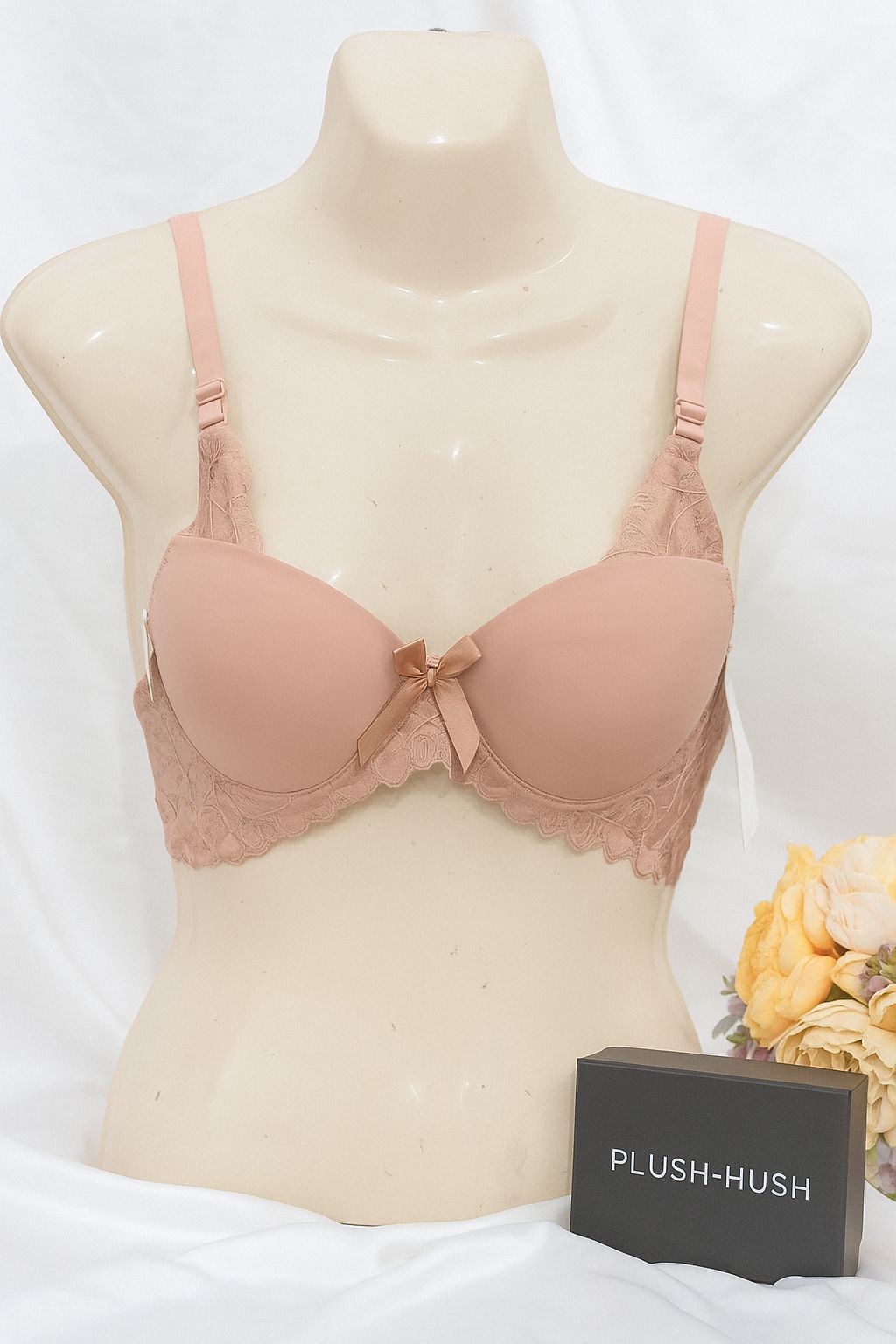 Olive Lace Charm – Lightly Padded Everyday Bra