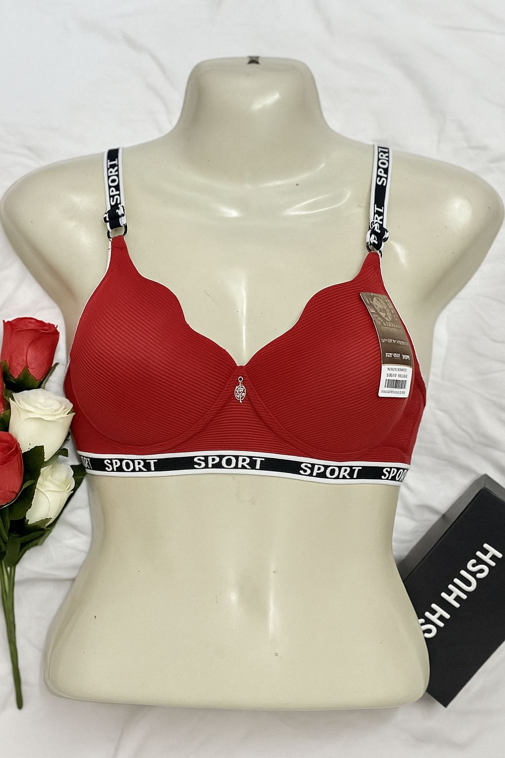Plush Hush Women's Seamless Sports Bra – Ultra Comfort, Wire-Free, Daily Wear